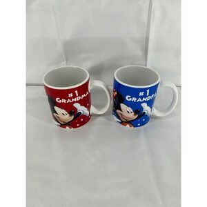 Disney Mickey & Friends 2-Pack Grandma Grandpa Coffee Mugs Set Jerry Leigh